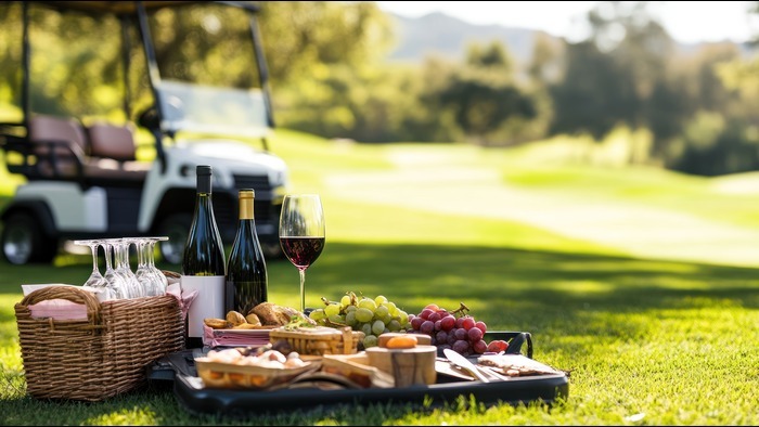 food and beverage on golf course